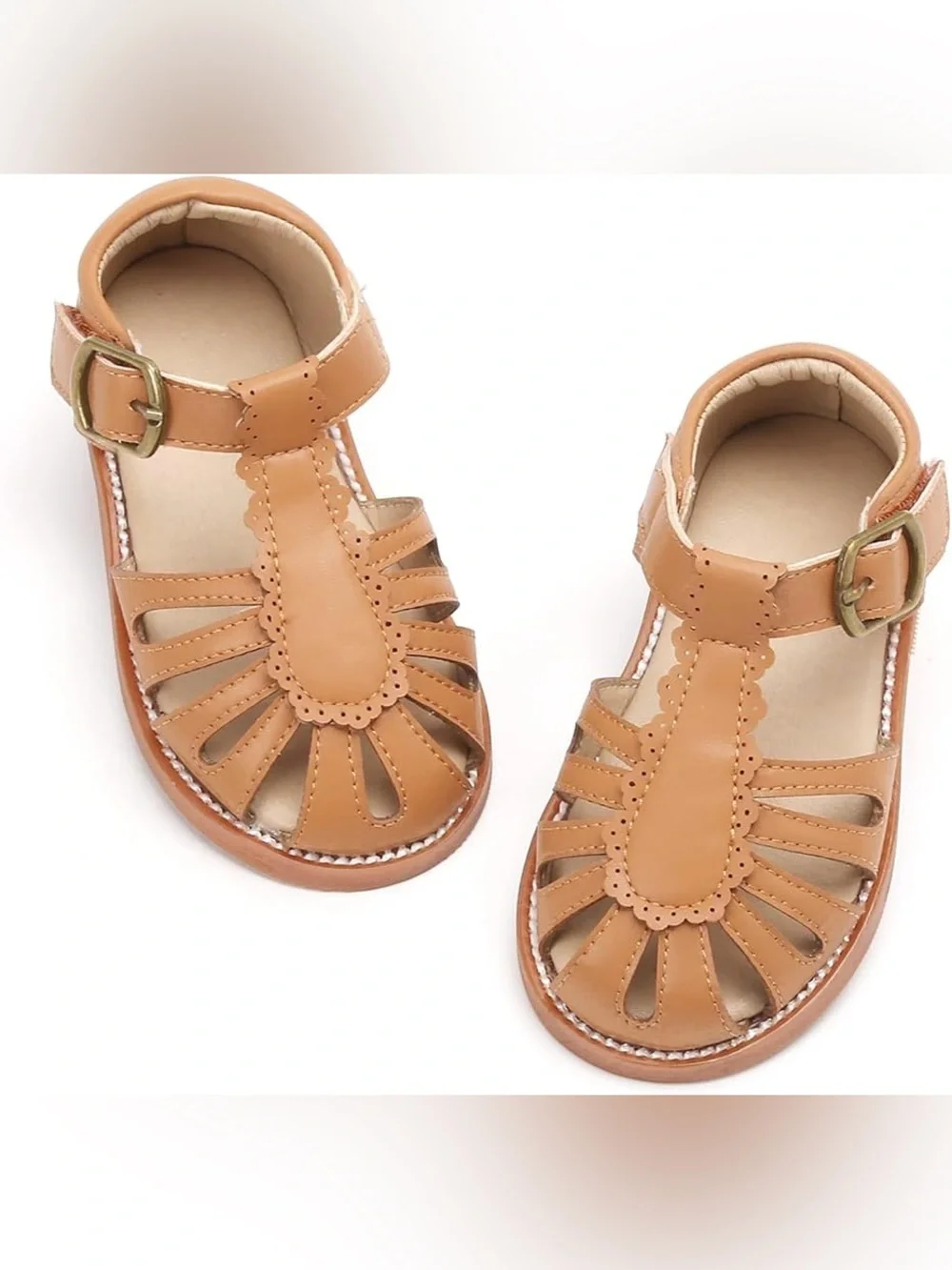 Felix & Flora Toddler Girls Sandals Soft Rubber Princess Flat Shoes Flower sz 11
